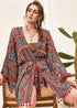 Women's Chic Plus Size Avenline Boho Kimono Dress